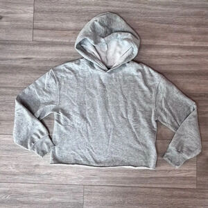 Art Class Girl's Gray Straight Raw Hem Long Sleeve Pullover Hoodie Size‎ XL